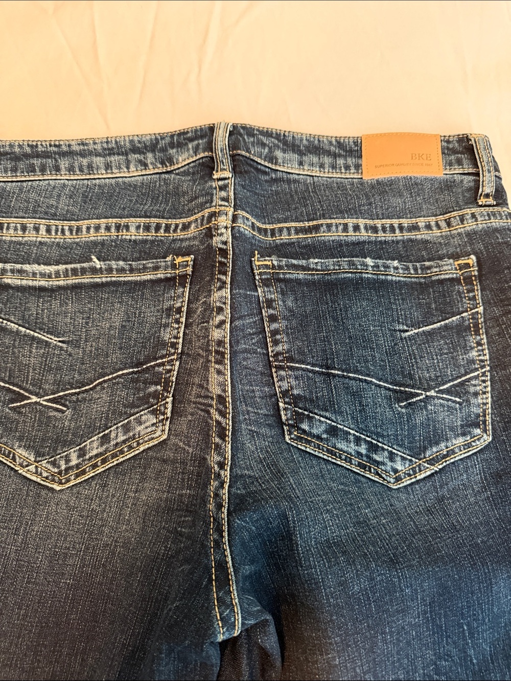 BKE womens Faded Blue Boot cut Jeans